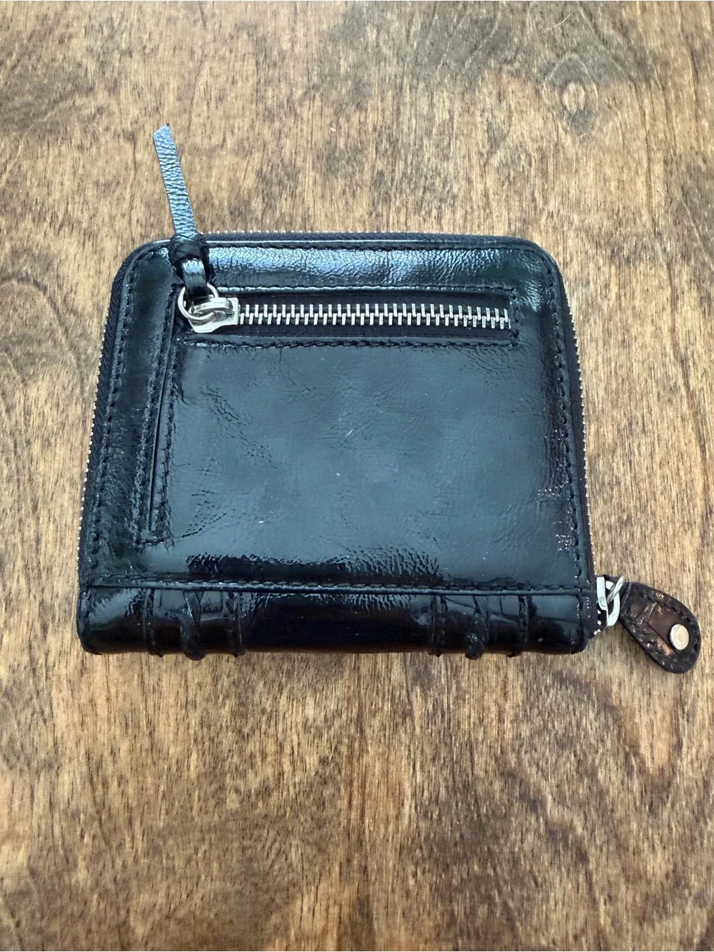 Brighton Black Leather Zip Wallet - Classic Black
